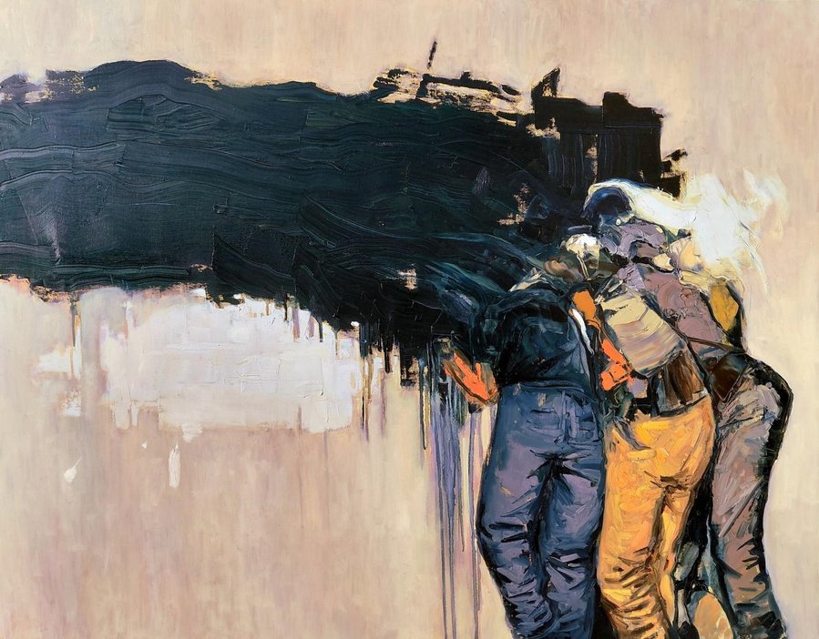 El Sacrificio, óleo sobre lienzo, 120 x 140 cm